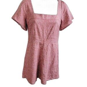 Abercrombie & Fitch Juniors Short Sleeve Patterned Romper Dress XS FREESHIP